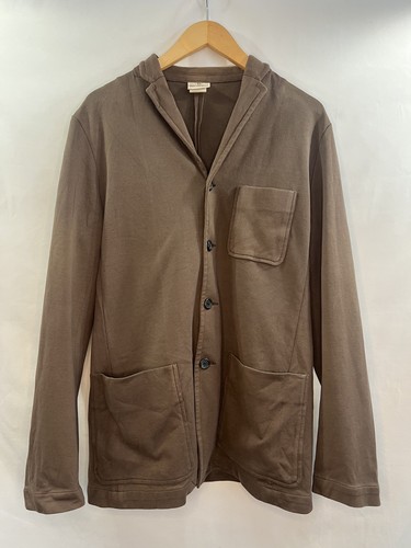 Dries Van Noten, Giacca Dries Van Noten vintage cotone marrone taglia 54, Made in ROMANIA