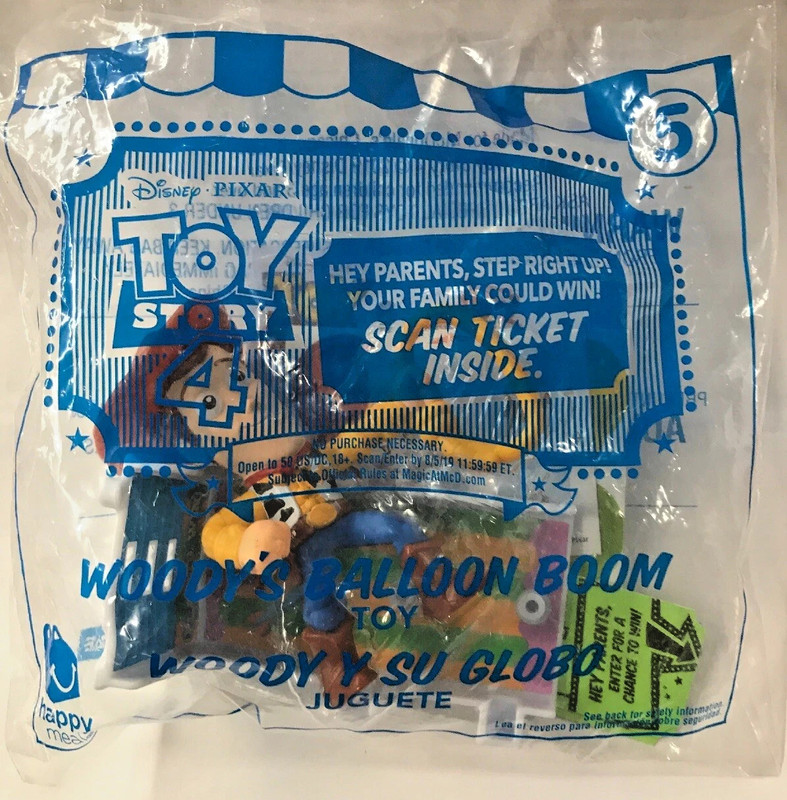 2019 McDonald's Happy Meal Toy #5 Disney Pixar Toy Story 4 Woody's Balloon Boom