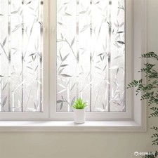 Frosted Glass Film, Bamboo Privacy Clings, Stained Decorative Window Decals, ...