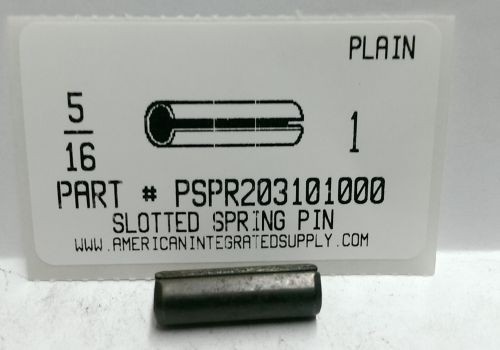 5/16X1 SLOTTED SPRING PINS STEEL PLAIN (15)