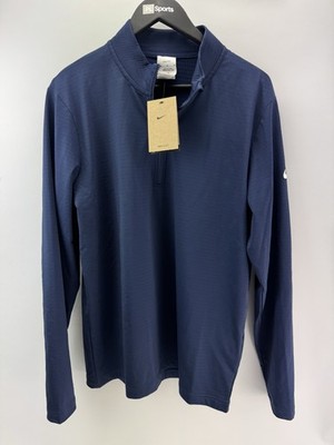 Nike Golf Pullover Victory 1/2 Zip / Hellgrau / UK Medium / Navy / Neu /27960