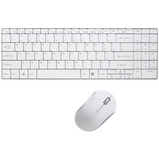 LogiLink ID0109 Funk Tastatur, Maus-Set Deutsch, QWERTZ Weiß
