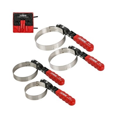 ARES 56065-4-Piece Swivel Oil Filter Wrench Set with Storage Pouch ... Fast Ship