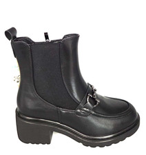 Galia women's boots shoes black ankle boot with heel model BL18260