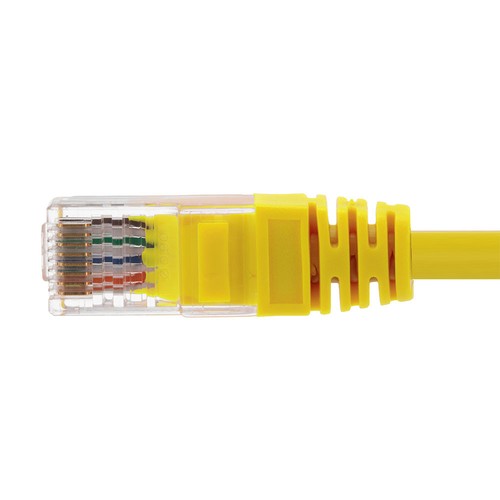 Ethernet Patch Cable CAT5E, UTP, 24AWG, 5 Ft, 10 pack, Yellow - Picture 3 of 4