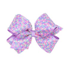 Girls  Confetti Sequin Hair Bow with Grosgrain Underlay, Mini, Medium, or Kin...