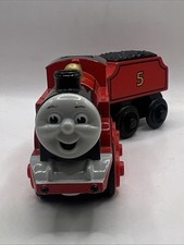 Thomas Friends Wooden Train BATTERY OPERATED JAMES w/FORWARD REVERSE EUC