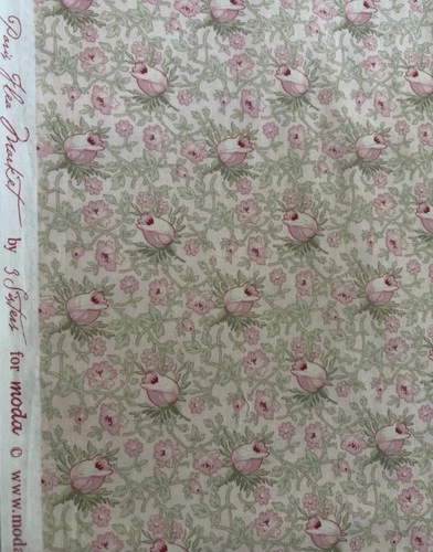 3 Sisters Paris Flea Market by Moda Cotton Quilt Fabric Pink 2.5 yds OOP SBTHY image 3