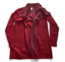 Cabi Cozy Up Cardigan Sz M Cotton Blend Two Tone