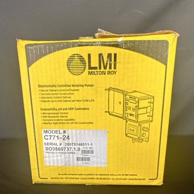 LMI Milton Roy C771-24 Electronically Controlled Diaphragm Pump 300 GPH