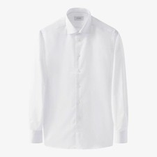 250 Eton White Signature Twill Shirt 16 41 Contemporary Made in Romania Cotton