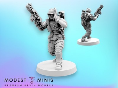 Colonial Comtech Scruffy - Resin Sci Fi Cyberpunk Aliens Mini | Papsikels