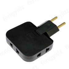 3 in 1 EU Power Socket Plug Adapter Foldable US to EU Travel Aadapters Power Con