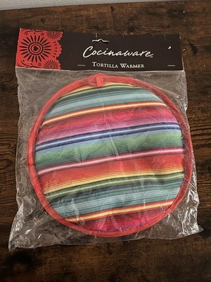 Cocinaware Microwave Safe Tortilla Warmer Fabric Multicolor