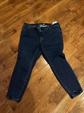 Old Navy High Rise Rockstar Super Skinny Secret Slim Blue Jeans Women's Size 24W