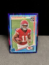 2025 Panini Donruss Optic - Rated Rookie Jalen Royals #251 Purple Shock Prizm...