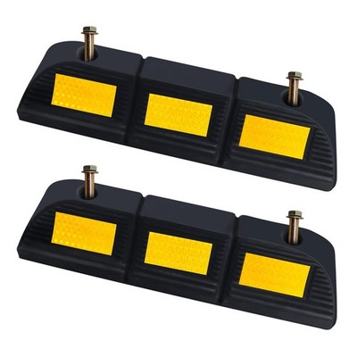 Parking Stopper for Garage Parking Aid 2 Pack Block, Car Truck Curb Floor Par...