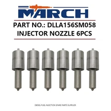 6Pcs Diesel Fuel Injector Nozzle Tip DLLA156SM058 for ISUZU Forward 6HH1 6HH1N 1