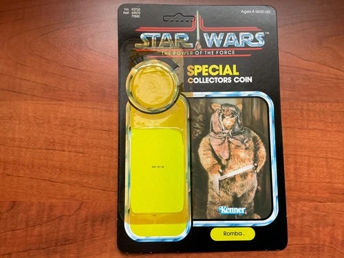 Vintage Kenner Star Wars Figure Card POTF 92 Back Cardback Romba