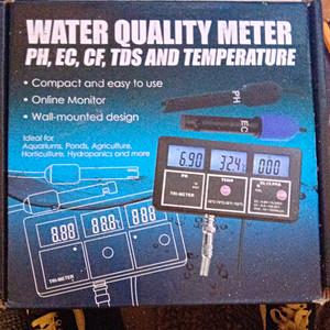 Water Quality Test Kit TRI-METER pH Level, EC, TDS & Temperature Monitor