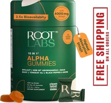Root Labs 10-1 Alpha Shilajit Gummies | 4000mg Shilajit with ShilAbsorb® | KS...