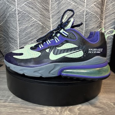Size 9 - Nike Air Max 270 React Future Swoosh Purple Green