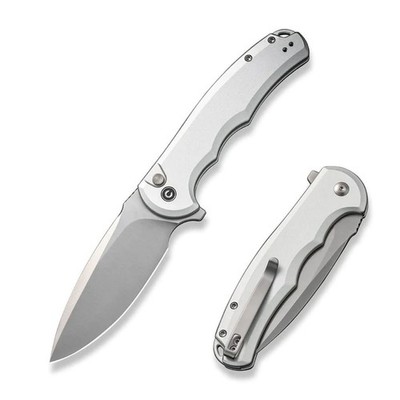 Civivi Messer Praxis Button Lock Nitro-V Stahl Aluminium Silver Taschenmesser
