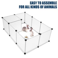 Pet Playpen Portable Large Plastic Yard Small Animals Puppy Kennel Crate Fence
