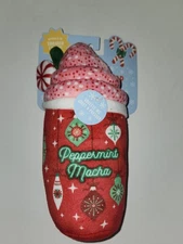 Fringe Santa's Pet Shop Dog Toy Peppermint Mocha Plush Christmas Holiday NEW 
