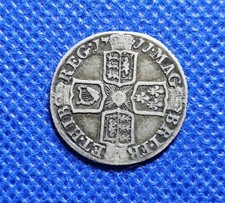1711 Sixpence Queen Anne British Silver Coin