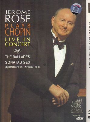 Jerome Rose Plays Chopin Live in Recital  / 4 Ballades, Sonatas 2, 3.  DVD