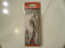 CRESCENT 5 in. Curved Jaw Steel Locking Pliers Wire Cutter C5CVNTSC Hex Key Jaw