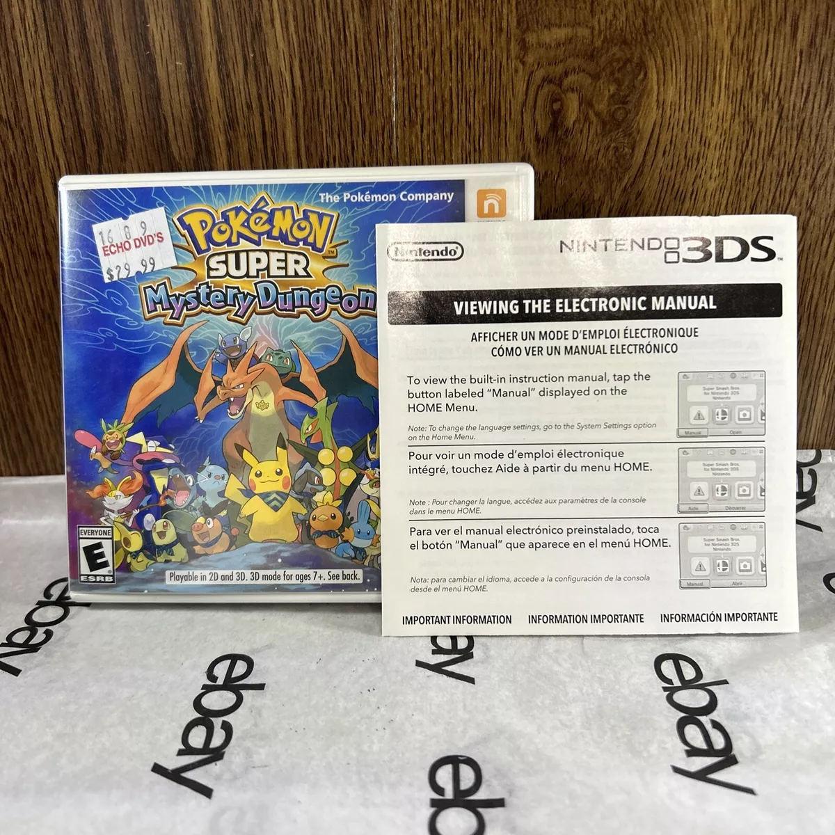 Pokemon Super Mystery Dungeon - Nintendo 3DS, Nintendo 3DS