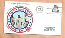 APOLLO 12 LAUNCH NOV 14,1969 CAPE MANNED SPACEFLIGHT COVER NASA