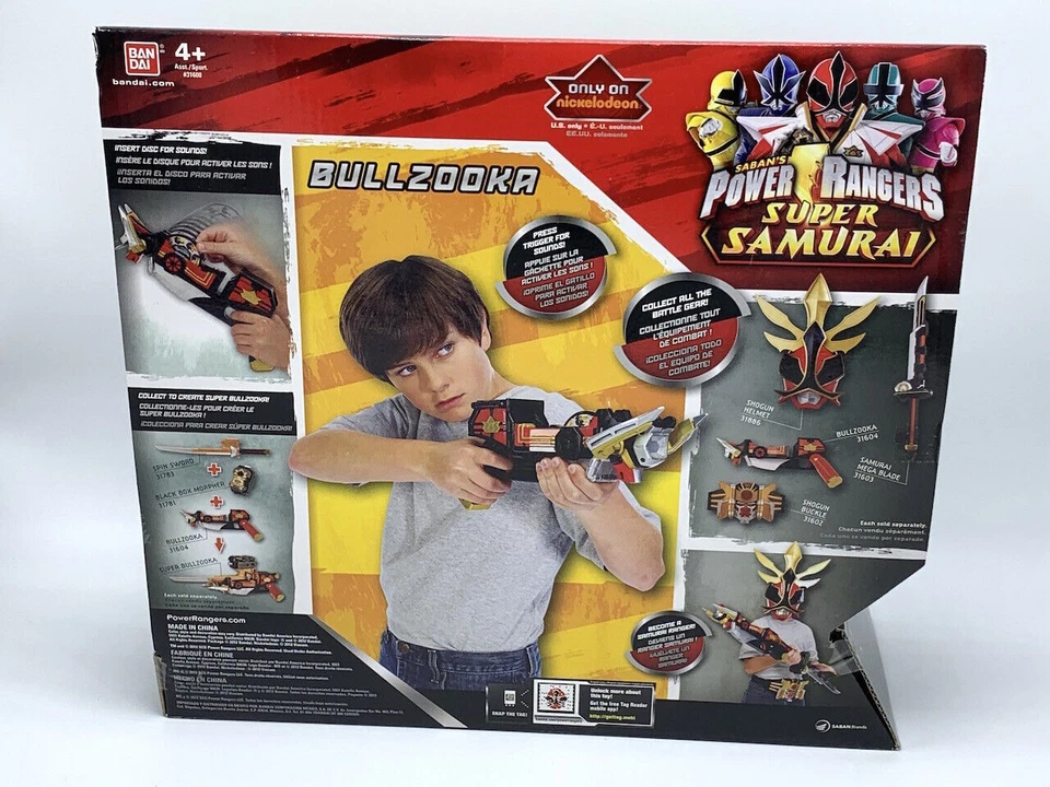 Nuevo Equipo de Batalla Bullzooka Rojo Power Rangers Super Samurai Deluxe con Sonido 31604 Foto 3 de 4
