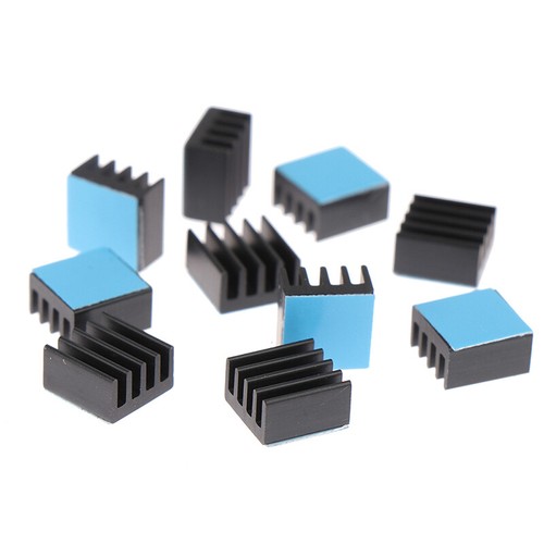 10pcs 8.8*8.8*5mm Aluminum Heatsink Radiator Cooler With Tape Appli BF√ - Afbeelding 10 van 10
