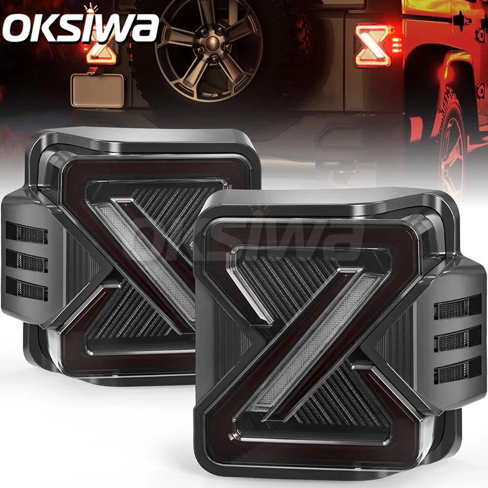 Luzes traseiras de LED para Jeep Wrangler JK JKU Sport 2007-2018 lâmpadas de seta de freio - Imagem 4 de 4