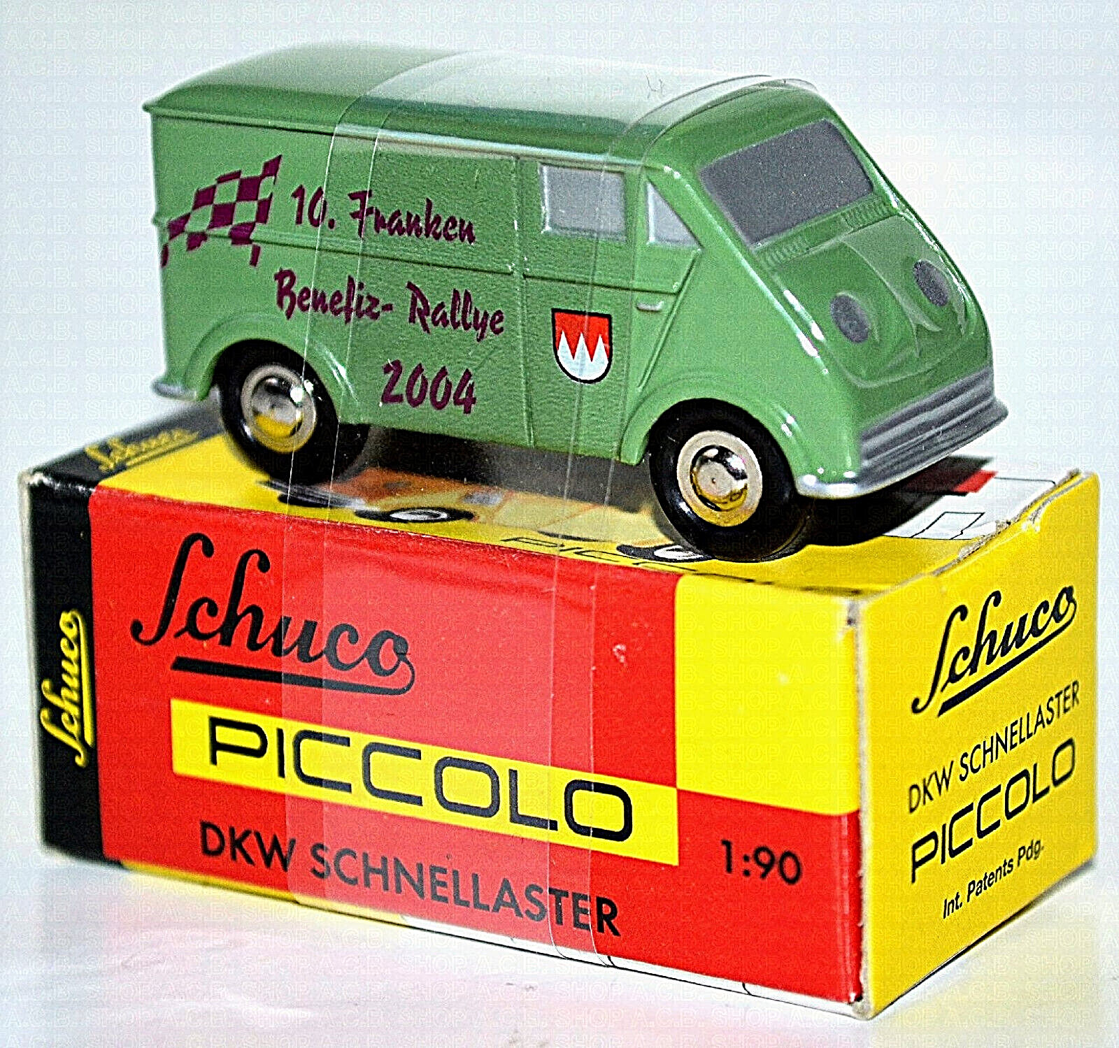 DKW Schnellaster 10. Franken Benefit Rally Green 1:90 Schuco Piccolo 55000
