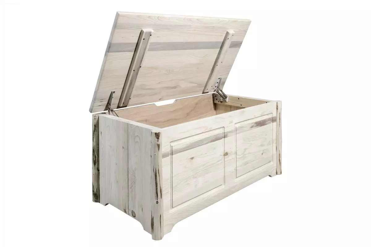 Solid Wood Toy Chest Amish Made Log