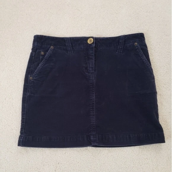 Vineyard Vines Navy Corduroy Stretch Skirt sz2