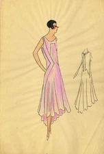 Original Parisian Fashion Watercolours