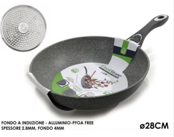 CookStone 28cm Padella Professionale Alluminio Pressofuso Induzione