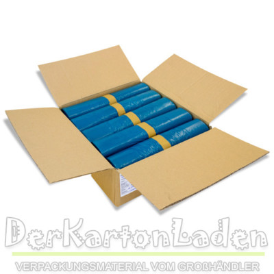 40 x LDPE  MÜLLBEUTEL - Müllsäcke 240 Liter BLAU -  Abfallsäcke