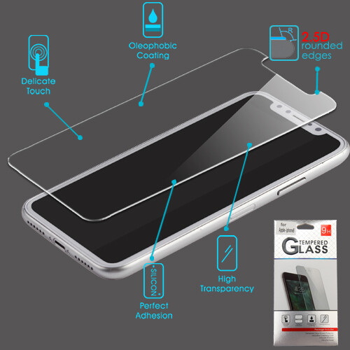Tempered Glass Screen Protector (2.5D) for iPhone XS/X