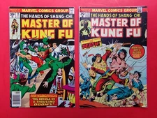 MASTER of KUNG FU #22 #48 Shang-Chi *2 BOOK LOT* (VG 4.0) MARVEL COMICS 1974