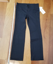 Athleta Straight Up Pants Wmn Size Lg Petite LP Black Yoga Workout High Rise NWT