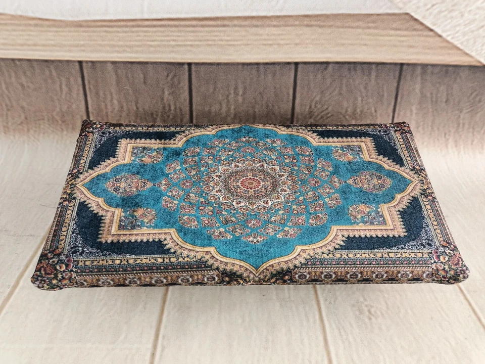 Banco de dormitorio taburete escalonado taburete de escritorio reposapiés tapizado oficina otomana Foto 3 de 4