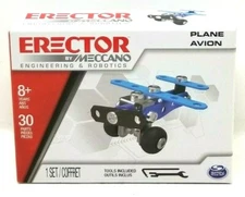 Erector Meccano Engineering & Robotics 2018 Small Blue Plane New Sealed Box (Z4)