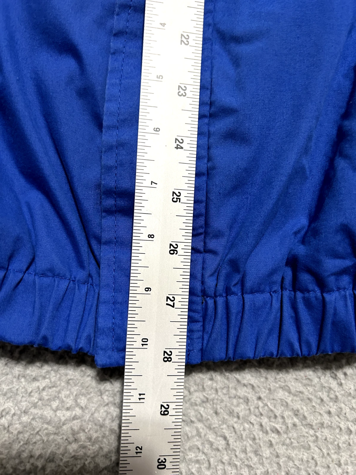 Devon & Jones Windbreaker Jacket Size L Mock Neck Pockets Full Zip Blue - product detail image 12