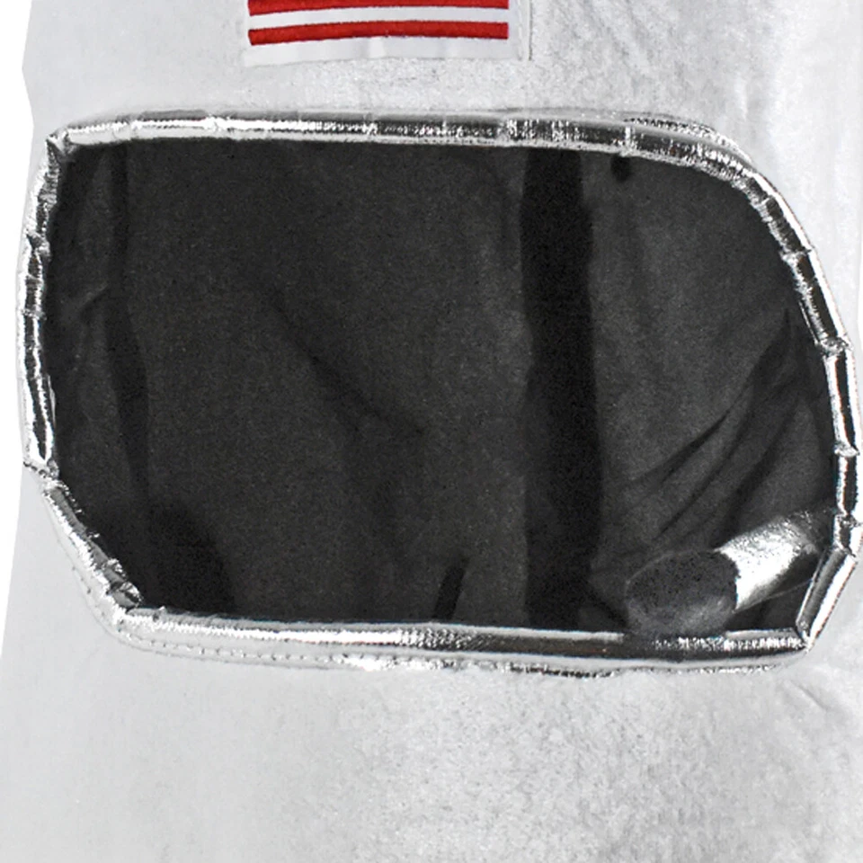 Capacete de pelúcia adulto Mars astronaut Spaceman branco - Imagem 2 de 4